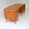 Vintage Walnut Pedestal Desk attributed to Laszlo Hoenig, 1950 5