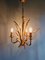 Hollywood Regency Style Chandelier in Gilt Metal, 1960s 14