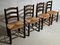 Brutalist Dining Chairs by Georges Robert, France, 1950s, Set of 4 2