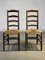 Set of Rustic Modern Brutalist Chairs, France, 1950s 1