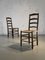 Rustikale Moderne Brutalistische Stühle, Frankreich, 1950er, 2er Set 12