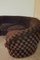 Divano modulare curvo marrone, anni '70, set di 4, Immagine 14
