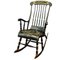Vintage Swedish Decorated Rocking Chair,1960s 1