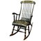 Vintage Swedish Decorated Rocking Chair,1960s, Image 1