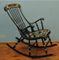 Vintage Swedish Decorated Rocking Chair,1960s 2