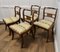 Vintage Art Nouveau Walnut Dining Chairs, Set of 4, Image 5