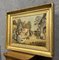 F. Fau, Escena figurativa, años 20, gran óleo sobre lienzo, enmarcado, Imagen 2