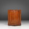 Antique French Wooden Bow Front Corner Cabinet, 1850s, Image 1