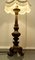 Lámpara de mesa de madera tallada, años 20, Imagen 2
