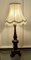 Lámpara de mesa de madera tallada, años 20, Imagen 6