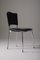 Black Leather Side Chair from Protis 3