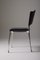 Black Leather Side Chair from Protis, Image 6