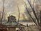 Ettore Percivaldi, Winter Landscape, 20th Century, Oil on Panel, Framed 7