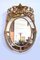 Mid 19th Century Louis XV Oval Mirror with Beading in Wood and Golden Stucco, Image 1