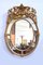 Ovaler Louis XV Spiegel aus Holz & goldenem Stuck, Mitte 19. Jh. 1