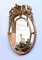 Mid 19th Century Louis XV Oval Mirror with Beading in Wood and Golden Stucco, Image 3