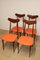 Vintage Italian Wooden Dining Chairs, 1960s, Set of 4 15