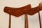 Italienische Vintage Esszimmerstühle aus Holz, 1960er, 4 . Set 9