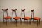 Vintage Italian Wooden Dining Chairs, 1960s, Set of 4, Image 14