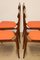 Sedie da pranzo vintage in legno, Italia, anni '60, set di 4, Immagine 16