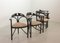 Black Lacquered Model 87 Dining Chairs, 1980s, Set of 4 22
