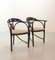 Black Lacquered Model 87 Dining Chairs, 1980s, Set of 4, Image 5