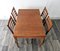 Mid-Century Dining Chairs and Table in Teak, 1960s, Set of 5, Image 1