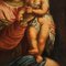 Artiste Italien, Vierge à l'Enfant, 1670, Huile sur Toile, Encadrée 11