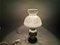 Portuguese Farmhouse Hurricane Gone with the Wind Hand Painted Glass Table Lamp, 1970s, Image 8