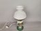 Portuguese Farmhouse Hurricane Gone with the Wind Hand Painted Glass Table Lamp, 1970s, Image 4