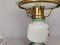 Portuguese Farmhouse Hurricane Gone with the Wind Hand Painted Glass Table Lamp, 1970s 14