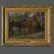 Ruggero Panerai, Horses, 1890, Oil on Panel, Framed 1