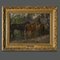 Ruggero Panerai, Pferde, 1890, Öl auf Holz, gerahmt 1