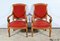 1st Part 19th Century Louis Philippe Cherry Wood Armchairs, Set of 2 6