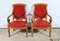 1st Part 19th Century Louis Philippe Cherry Wood Armchairs, Set of 2, Image 6
