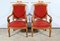 1st Part 19th Century Louis Philippe Cherry Wood Armchairs, Set of 2, Image 24
