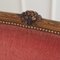 Vintage Sofa Upholstered Bench in Red, Image 4