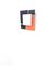 Postmodern Black and Orange Wall Mirrors attributed to Ettore Sottsass, 1980s, Set of 2, Image 6
