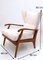 Vintage Reclining Armchair with Cherry Frame, 1950s 9