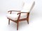 Vintage Reclining Armchair with Cherry Frame, 1950s 2