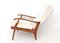 Fauteuil Inclinable Vintage avec Structure en Merisier, 1950s 4