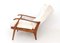 Vintage Reclining Armchair with Cherry Frame, 1950s, Image 4