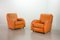 Vintage French Leather Lounge Chairs, 1980s, Set of 2, Image 4