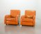 Vintage French Leather Lounge Chairs, 1980s, Set of 2, Image 3