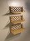 Shelving Units attributed to Adrien Audoux & Frida Minet, France, 1950s, Set of 3 1
