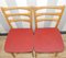 Rote Küchenstühle, 1950er, 2er Set 3
