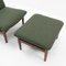 Lounge Chair and Ottoman Japan Series by Finn Juhl for France & Søn / France & Daverkosen, 1960s, Set of 2 7