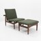 Lounge Chair and Ottoman Japan Series by Finn Juhl for France & Søn / France & Daverkosen, 1960s, Set of 2 2