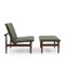 Lounge Chair and Ottoman Japan Series by Finn Juhl for France & Søn / France & Daverkosen, 1960s, Set of 2, Image 1