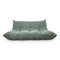 Vintage Green Togo Three-Seater Sofa from Ligne Roset, Image 3